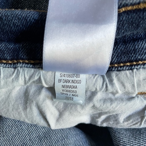 Old Navy Dark Indigo Boyfriend Jeans Size 16 - Picture 4 of 9